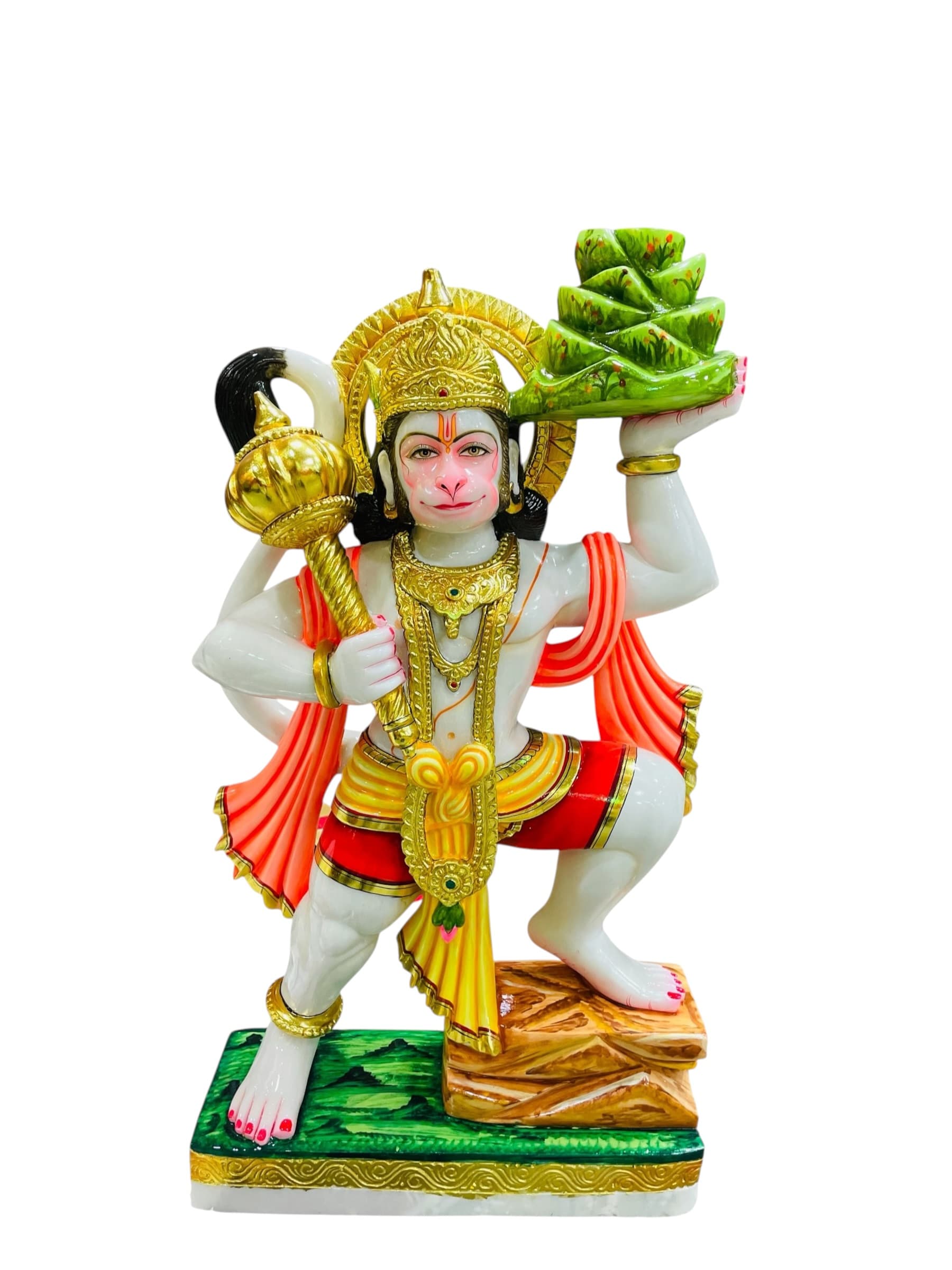 Majestic Marble Shri Hanuman — The Devotee of Infinite Strength
