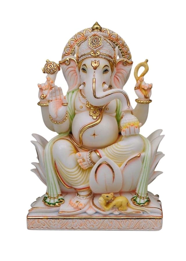 Majestic Marble Shri Ganesha — Remover of All Obstacles thumbnail 7