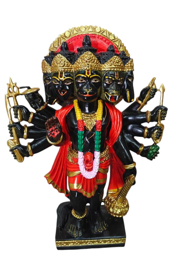 Majestic Marble Shri Hanuman — The Devotee of Infinite Strength thumbnail 8