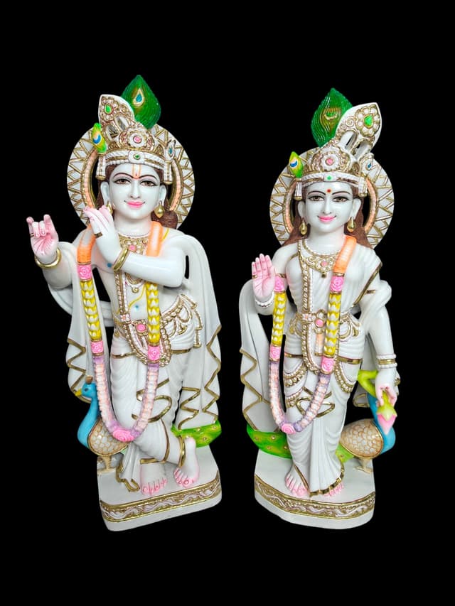 Eternal Marble Radha Krishna — The Divine Lovers of Vrindavan thumbnail 14