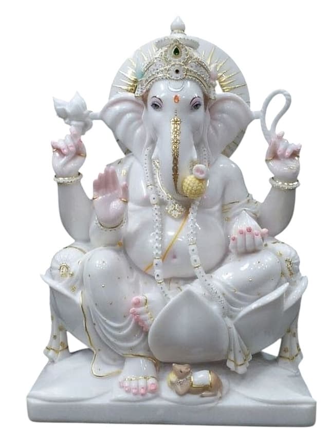 Majestic Marble Shri Ganesha — Remover of All Obstacles thumbnail 8