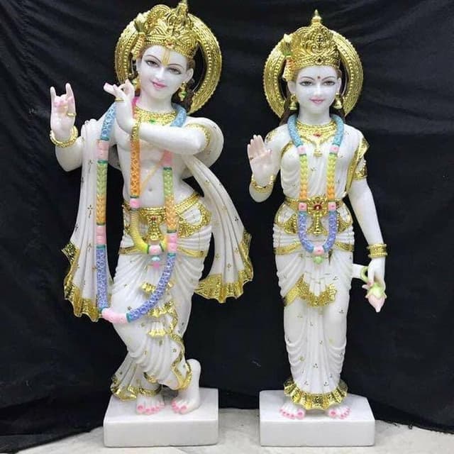 Eternal Marble Radha Krishna — The Divine Lovers of Vrindavan thumbnail 8