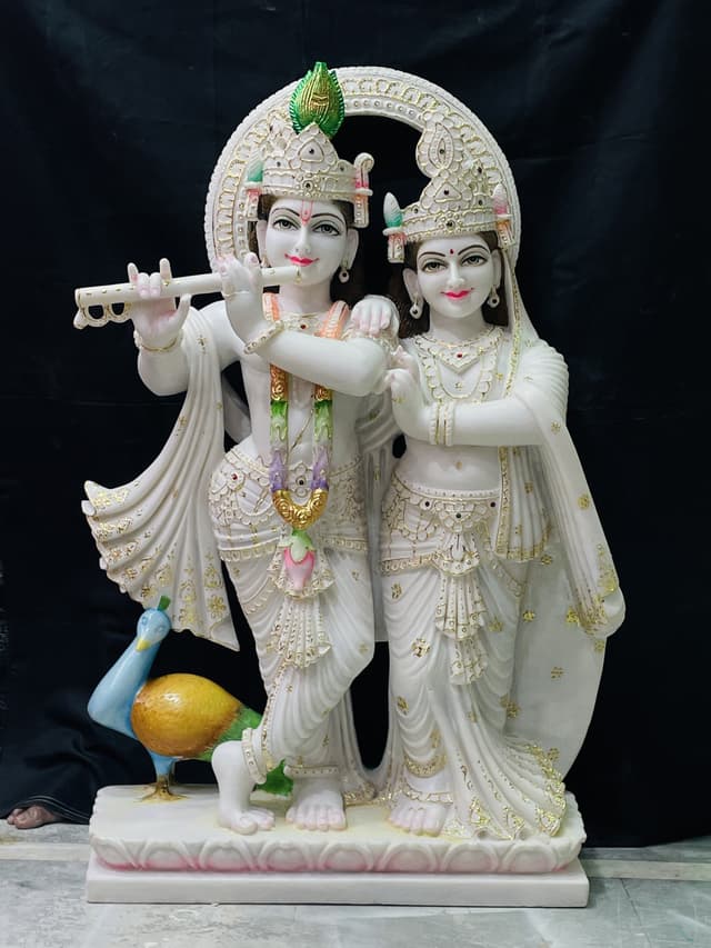 Eternal Marble Radha Krishna — The Divine Lovers of Vrindavan thumbnail 6