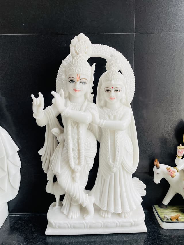 Eternal Marble Radha Krishna — The Divine Lovers of Vrindavan thumbnail 7