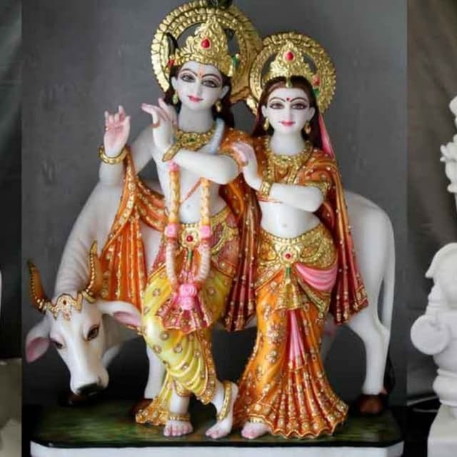 Eternal Marble Radha Krishna — The Divine Lovers of Vrindavan thumbnail 5