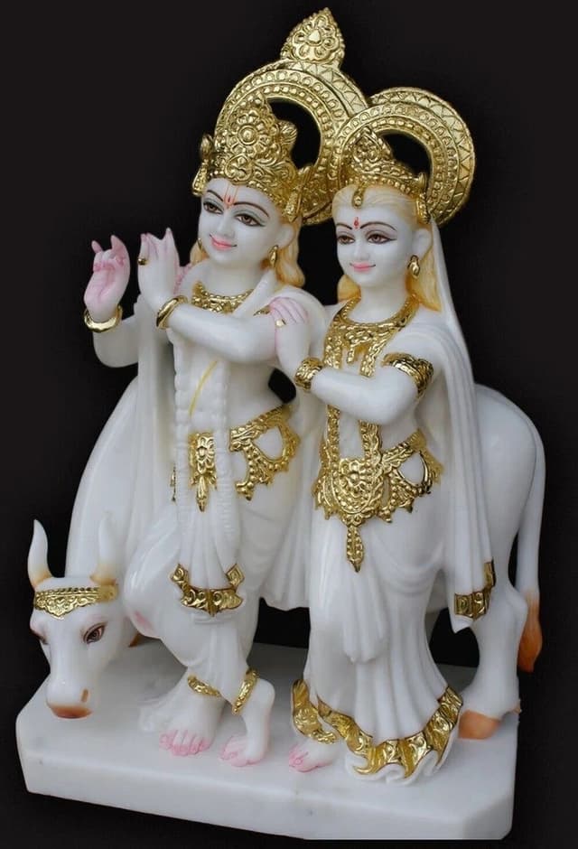 Eternal Marble Radha Krishna — The Divine Lovers of Vrindavan thumbnail 4