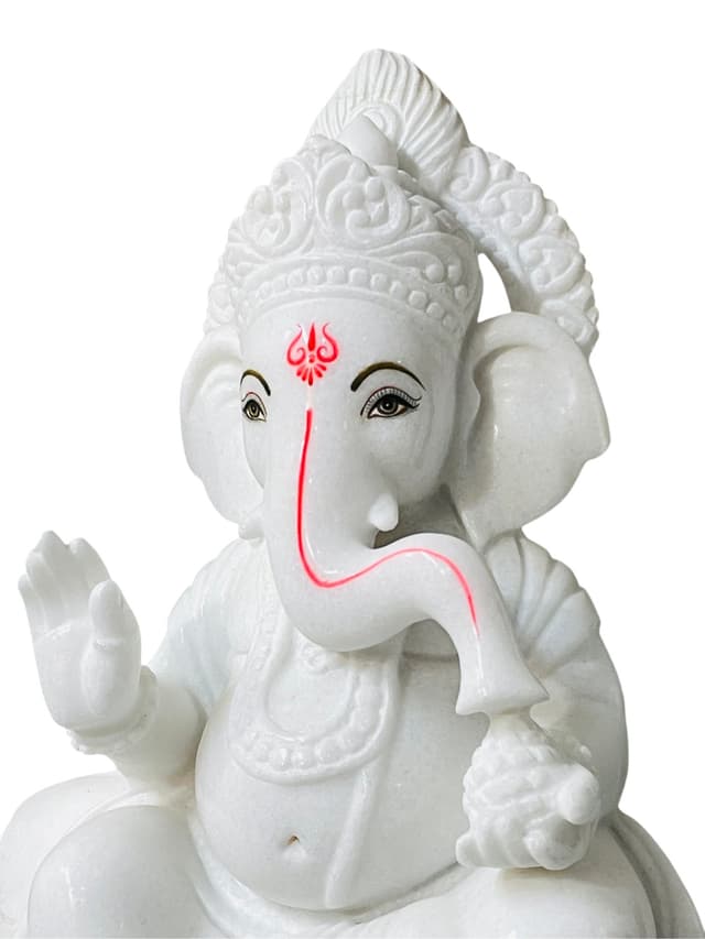 Majestic Marble Shri Ganesha — Remover of All Obstacles thumbnail 10