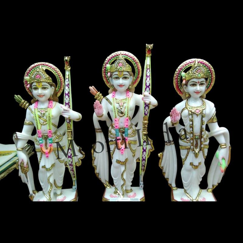 Lord Ram Darbar Standing Marble Statue