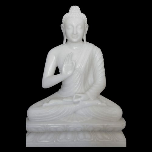 White Marble Buddha Statue