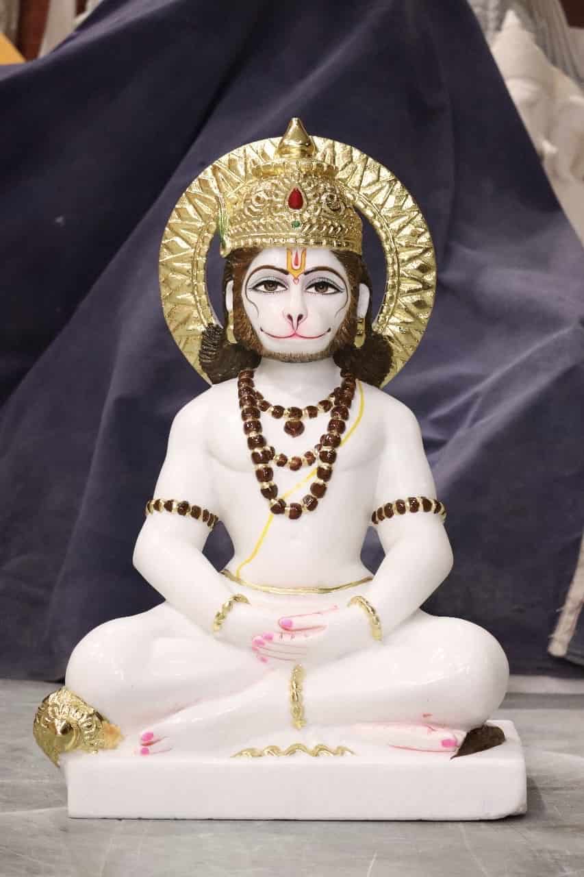 Beautiful Marble hanuman Statue