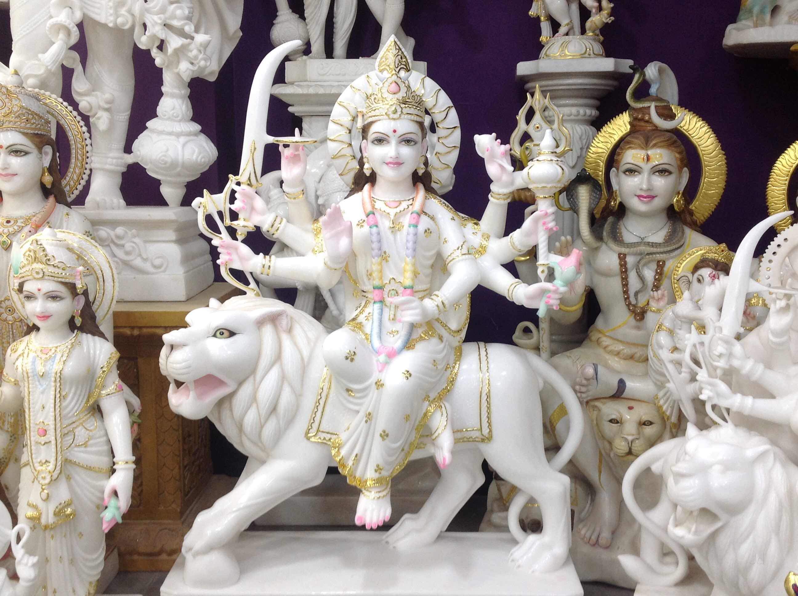 Durga Mata Marble moorti