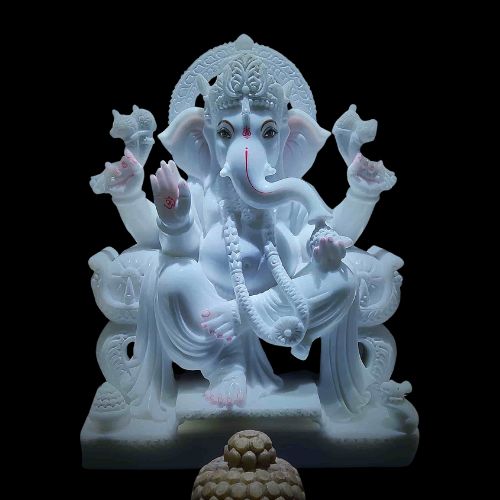 White Ganesh Idol