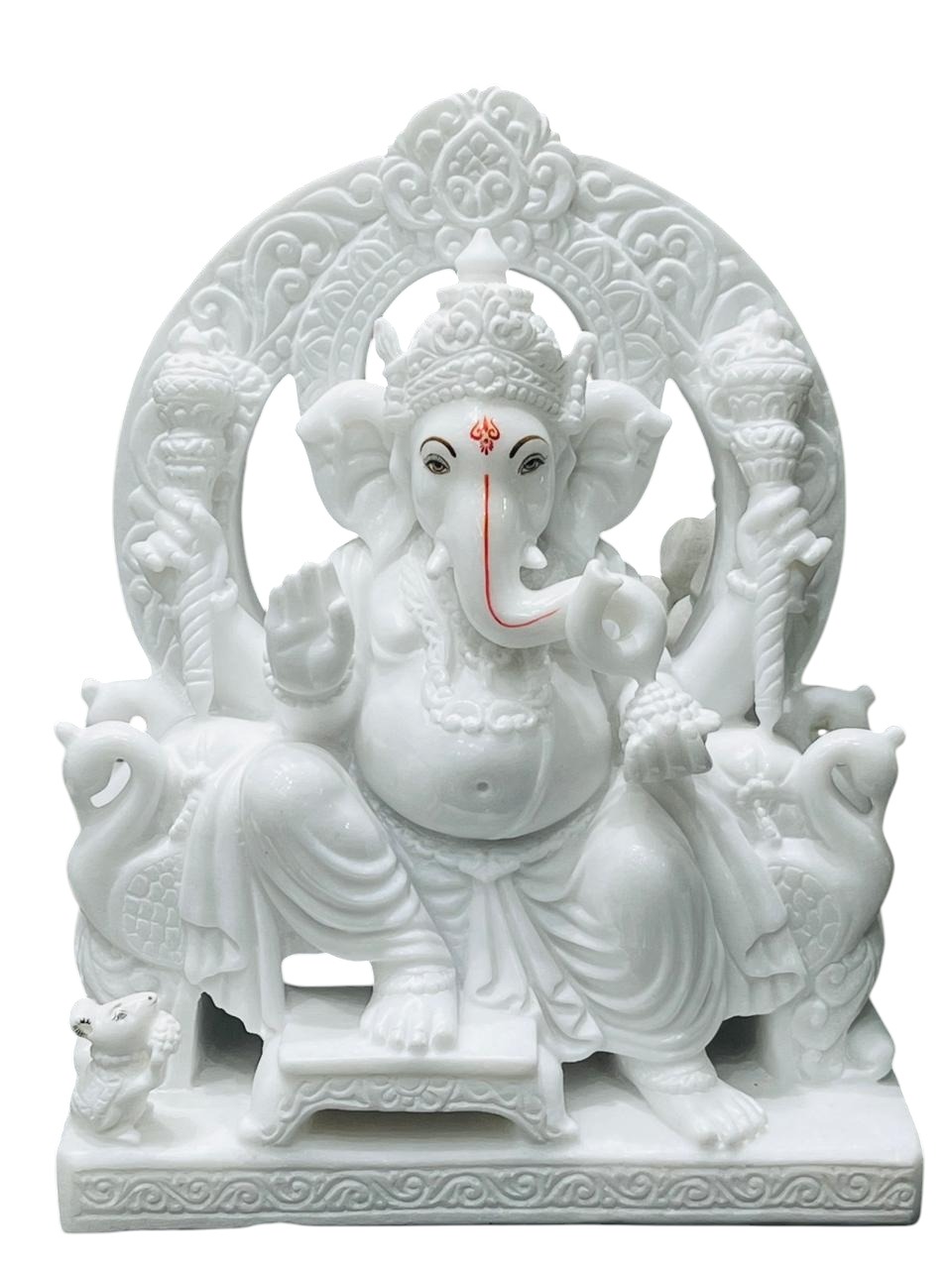 Majestic Marble Shri Ganesha — Remover of All Obstacles View